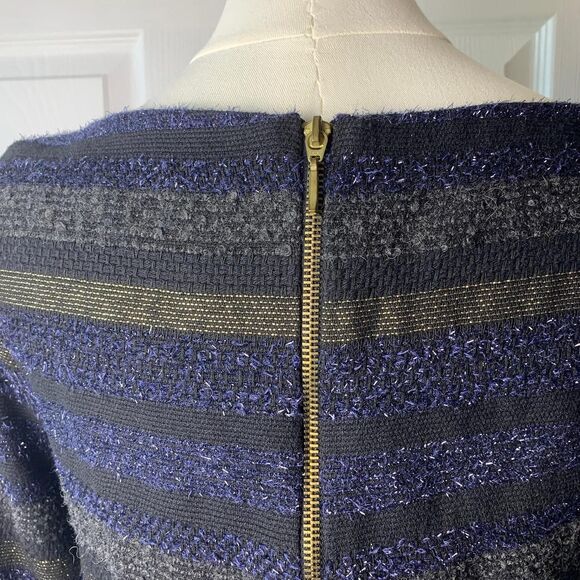 Zara Women's Black and Gold Dress - Picture 6 of 8